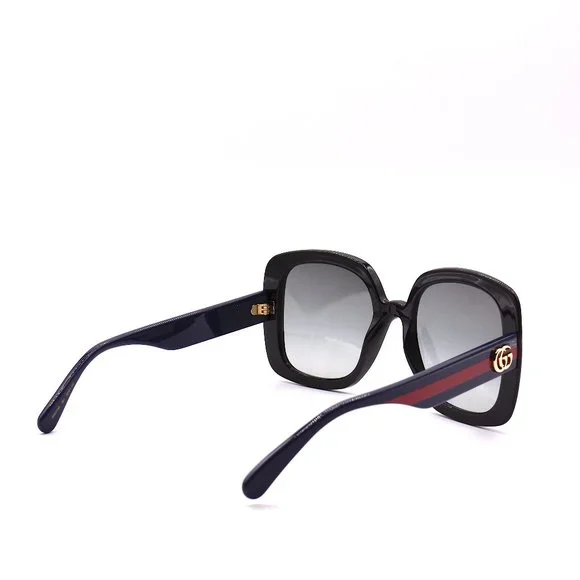 NEW GUCCI GG0713S 001 BLACK BLUE GREY GRADIENT AUTHENTIC SUNGLASSES Gucci Web GG0713S 001 Sunglasses Women main image 4